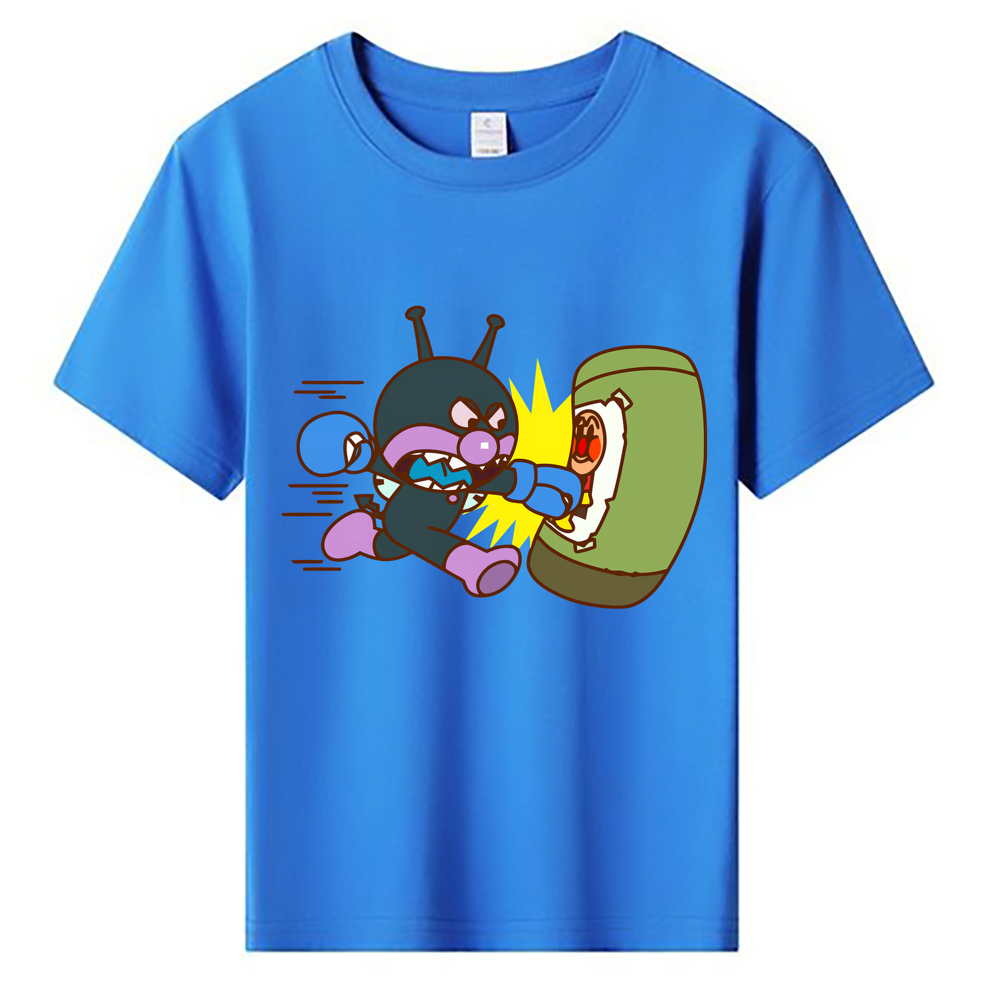 （画像用） アンパンマン Anpanman 綿100％キッズTシャツ（フロントプリント）